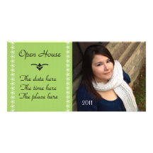faire-part de maison ouverte cartes avec photo