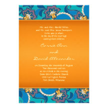 Faire-part de mariage abstrait de fleur de Lotus