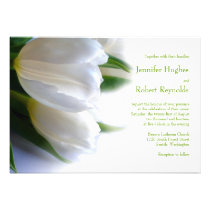 Faire-part de mariage blanc formel invitations