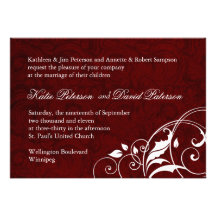Faire-part de mariage chic de Bourgogne