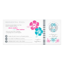 Faire-part de mariage de carte d'embarquement