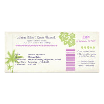Faire-part de mariage de carte d'embarquement et R