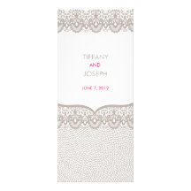 Faire-part de mariage de dentelle de cappuccino