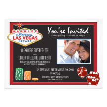 Faire-part de mariage de destination de Las Vegas 