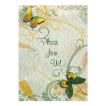 Faire-part de mariage de papillon