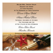 Faire-part de mariage de plage/destination