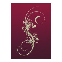 Faire-part de mariage de relief par Faux d'or