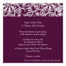 Faire-part de mariage de rouleau de vin rouge
