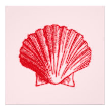 Faire-part de mariage de Shell de mer de gingembre