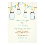 Faire-part de mariage de thème de pays de pots de  invitations