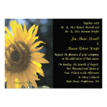 Faire-part de mariage de tournesol
