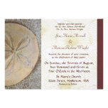Faire-part de mariage du dollar de sable