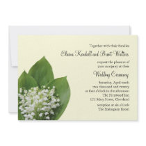 Faire-part de mariage du muguet (ivoire)