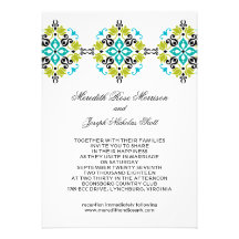 Faire-part de mariage fleuri moderne