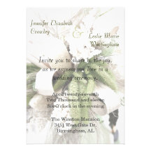 Faire-part de mariage floral