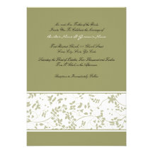 Faire-part de mariage floral blanc et sage d'accen