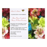Faire-part de mariage floral de mélange d'été