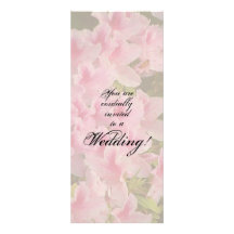 Faire-part de mariage floral rose