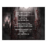 Faire-part de mariage léger de Goth de roses de bo