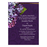 Faire-part de mariage lilas