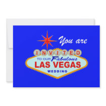 Faire-part de mariage LITEBLUE de Las Vegas