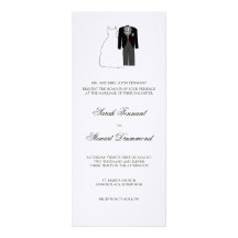 Faire-part de mariage mignon de jeunes mariés - am