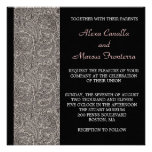 Faire-part de mariage noir de Paisley