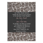 Faire-part de mariage noir et blanc de remous