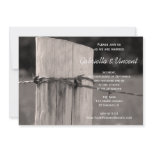 Faire-part de mariage rural de pays de courrier de