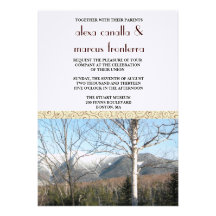 Faire-part de mariage - scènes de forêt