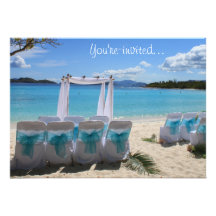Faire-part de mariage tropical