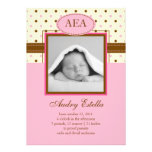 Faire-part de naissance de bébé de photo