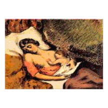 Faire-part de naissance de bébé et de mère