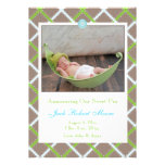 Faire-part de naissance de photo de bébé