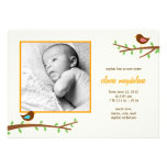 Faire-part de naissance doux de bébé de birdies
