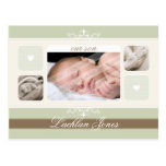 FAIRE-PART DE NAISSANCE : : flourish1 - garçon Carte Postale