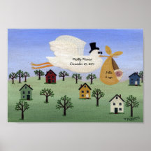 Faire-part de naissance "la livraison spéciale " posters