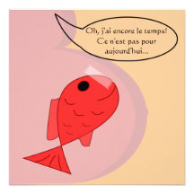 Faire-part de naissance "poisson d'avril"