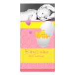 Faire-part de poussin de bébé photocarte personnalisée