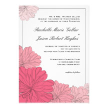 Faire-part floral de faire-part de mariage