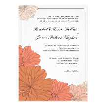 Faire-part floral de faire-part de mariage