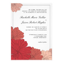 Faire-part floral de faire-part de mariage