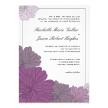 Faire-part floral de faire-part de mariage