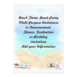 Faire-part multi d'invitation de but de partie de 
