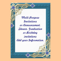 Faire-part multi d'invitation de partie de but invitations