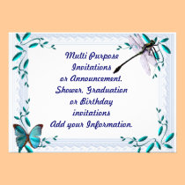 Faire-part multi d'invitation de partie de but invitations
