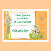Faire-part multi d'invitation de partie de ressort invitations