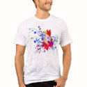 Fairie à ailes rouges (calibre) t-shirts