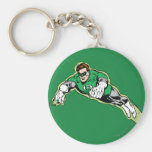 Faisceau d'énergie vert de lanterne porte-clé