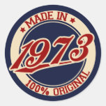 Fait en 1973 adhésif